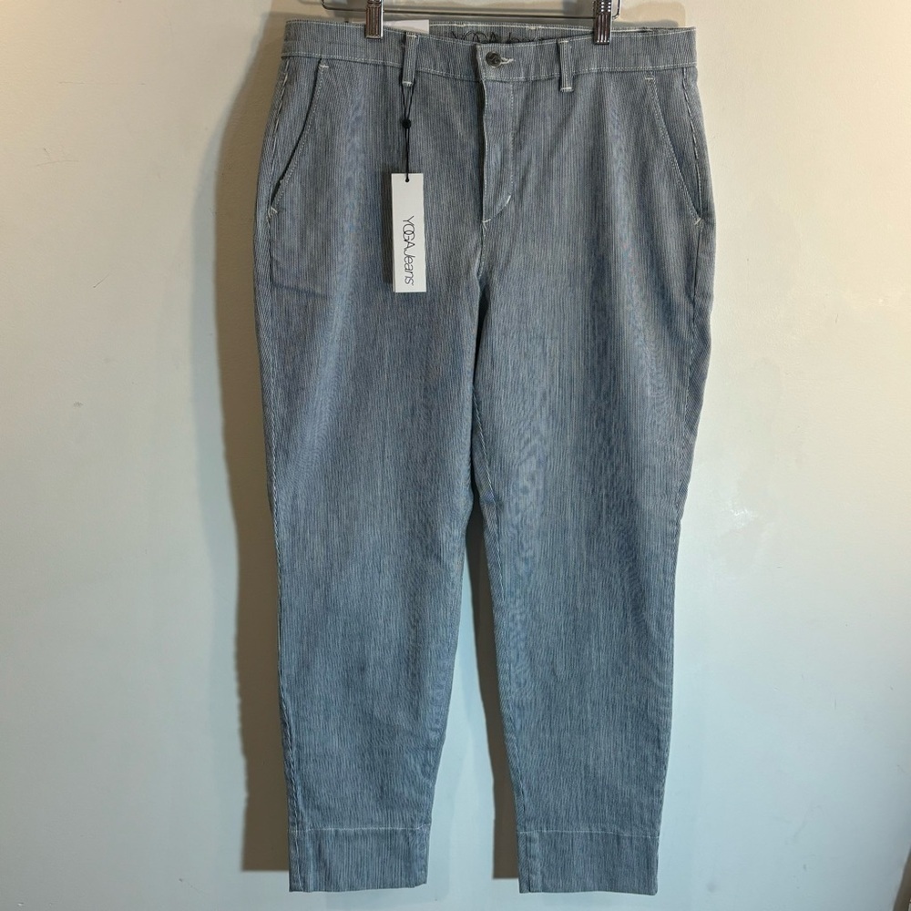 YOGA JEANS Sz 32 Malia Relaxed Slim Trouser Pants Made in Canada NEW WITH TAGS